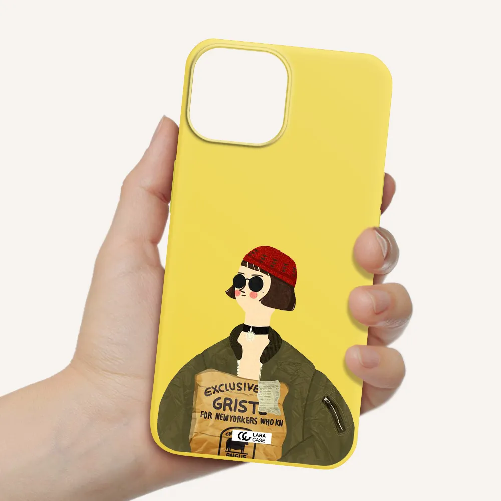 Mathilda Apple iPhone 13 Silicone canary yellow Case