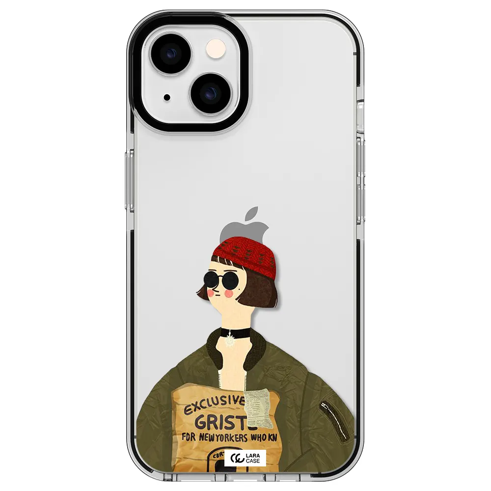 Mathilda Apple iPhone 14 impact black border Case