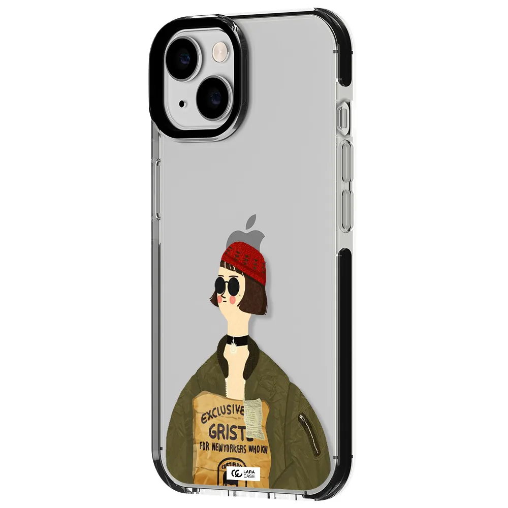 Mathilda Apple iPhone 14 impact black border Case