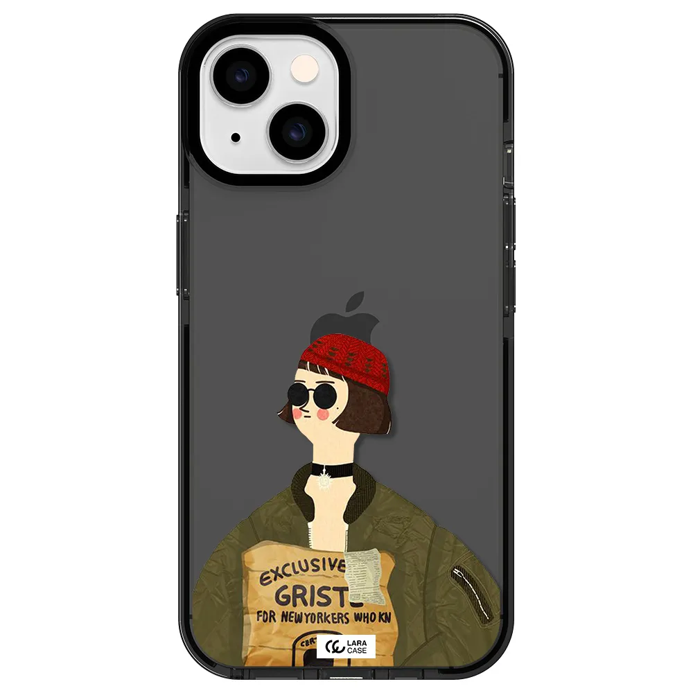 Mathilda Apple iPhone 14 impact Smoke Black Case