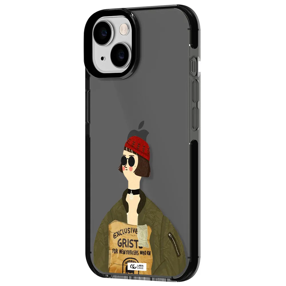 Mathilda Apple iPhone 14 impact Smoke Black Case