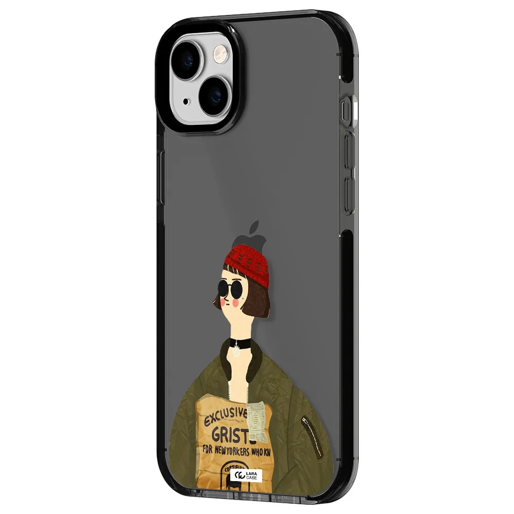 Mathilda Apple iPhone 14 plus impact Smoke Black Case