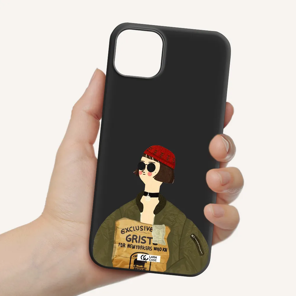 Mathilda Apple iPhone 14 plus Silicone black Case