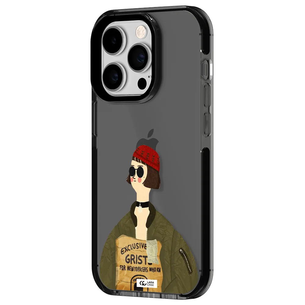 Mathilda Apple iPhone 14 pro impact Smoke Black Case