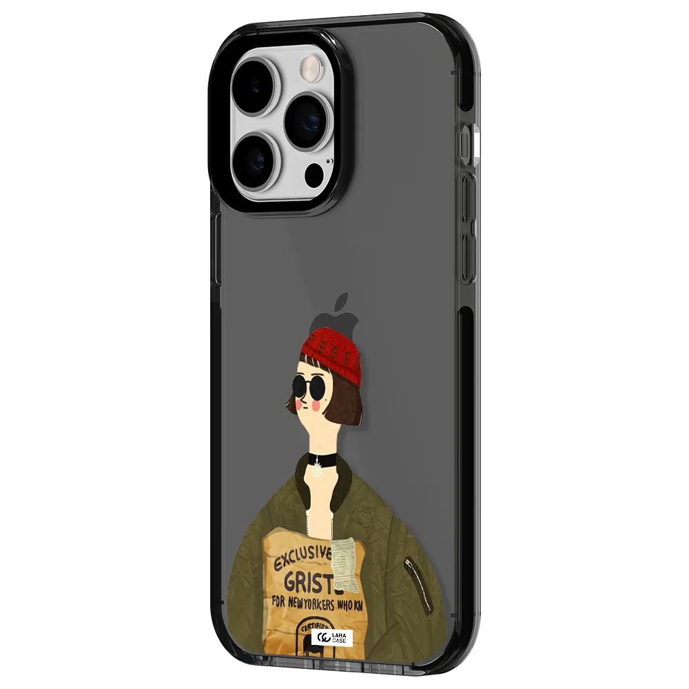 Mathilda Apple iPhone 14 pro max impact Smoke Black Case