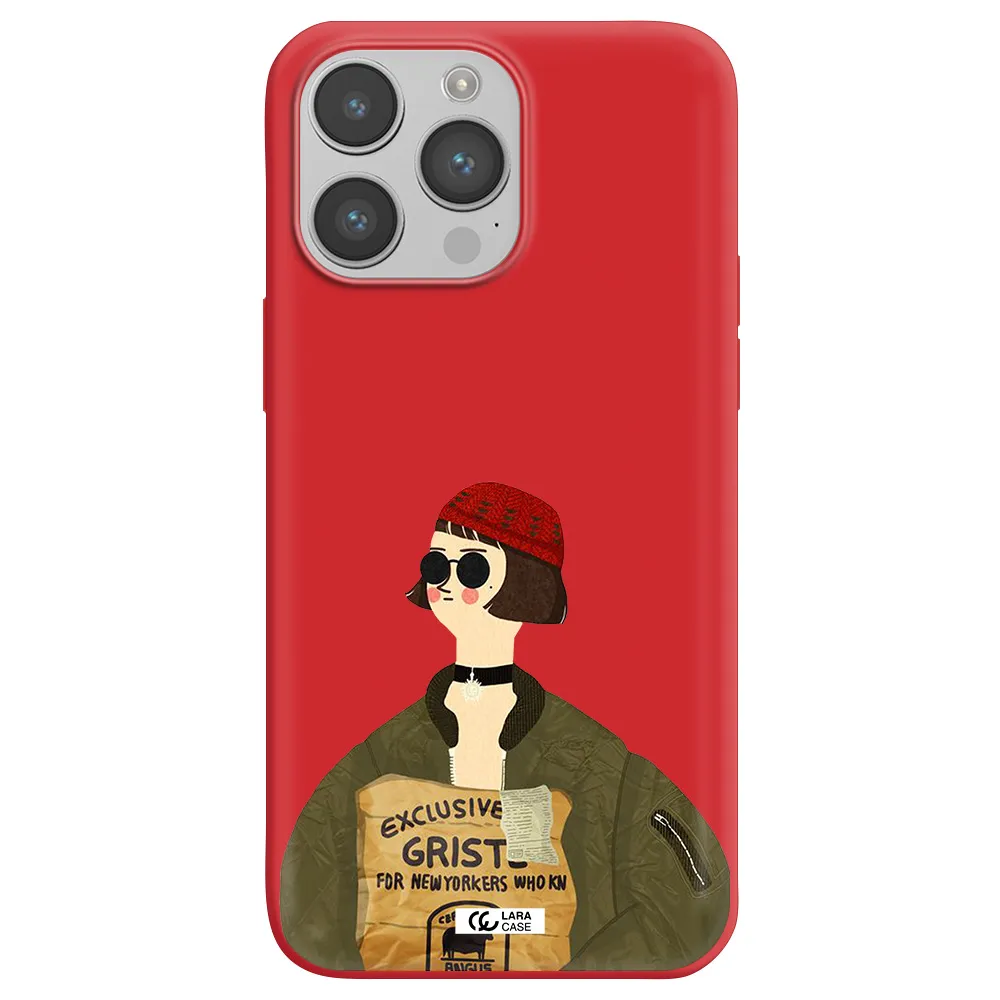 Mathilda Apple iPhone 14 pro max Silicone Imperial Red Case