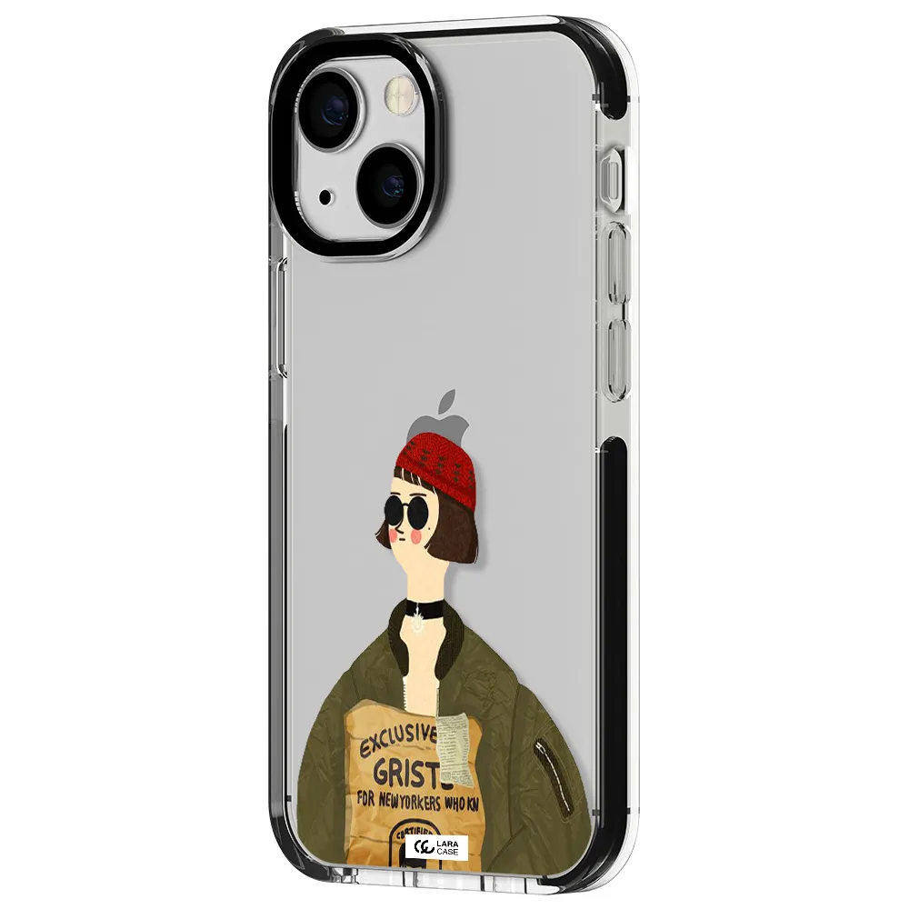 Mathilda Apple iPhone 15 impact black border Case