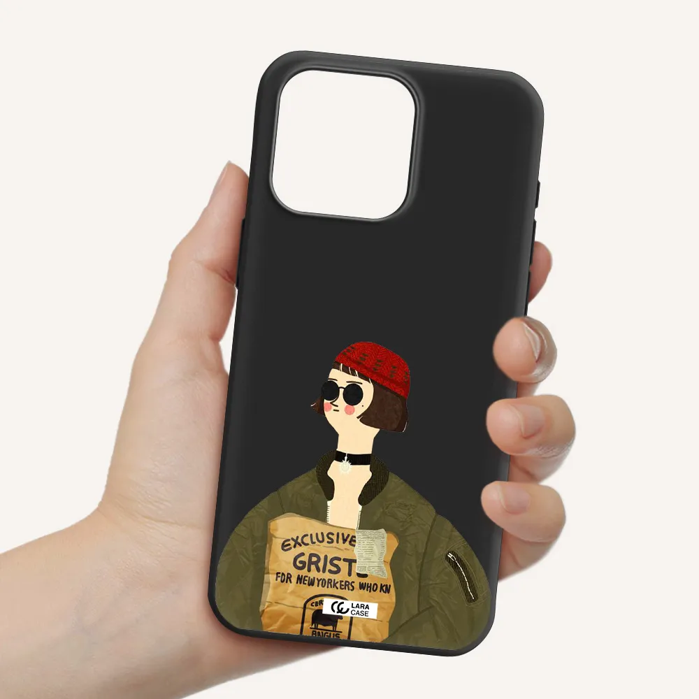 Mathilda Apple Iphone 15 Pro max Silicone black Case