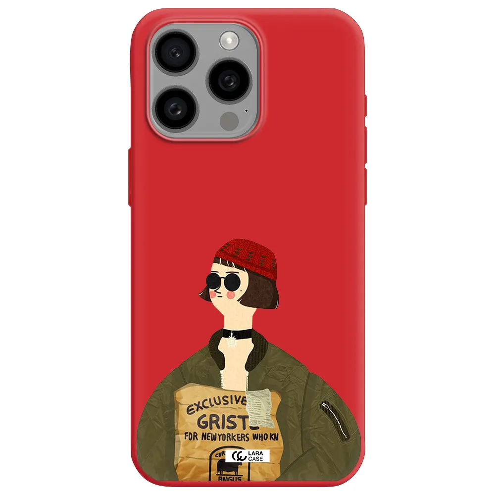 Mathilda Apple Iphone 15 Pro Max Silicone Imperial Red Case