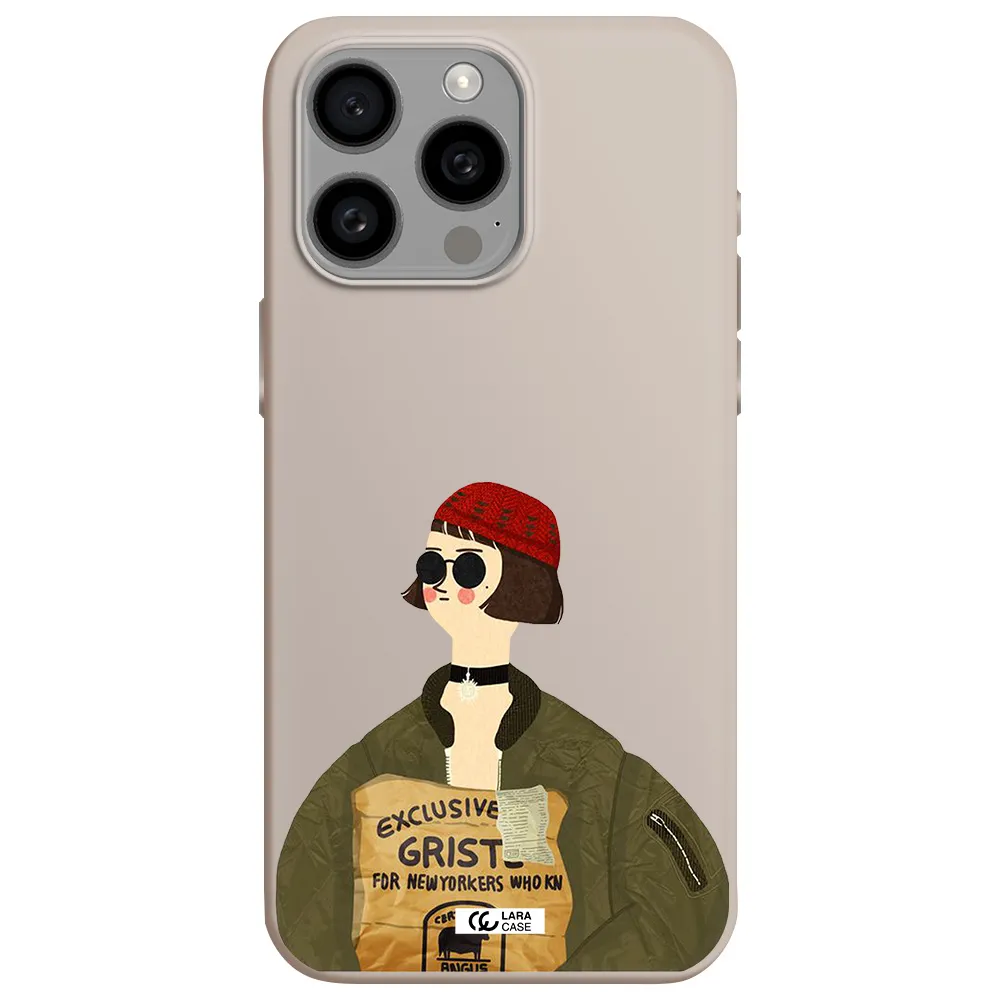 Mathilda Apple Iphone 15 Pro max Silicone Stone Case