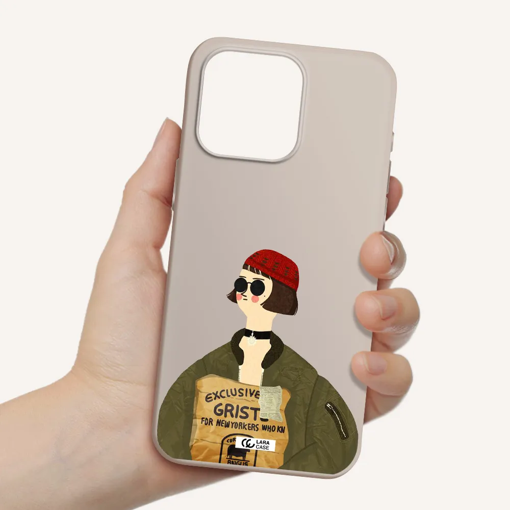 Mathilda Apple Iphone 15 Pro max Silicone Stone Case