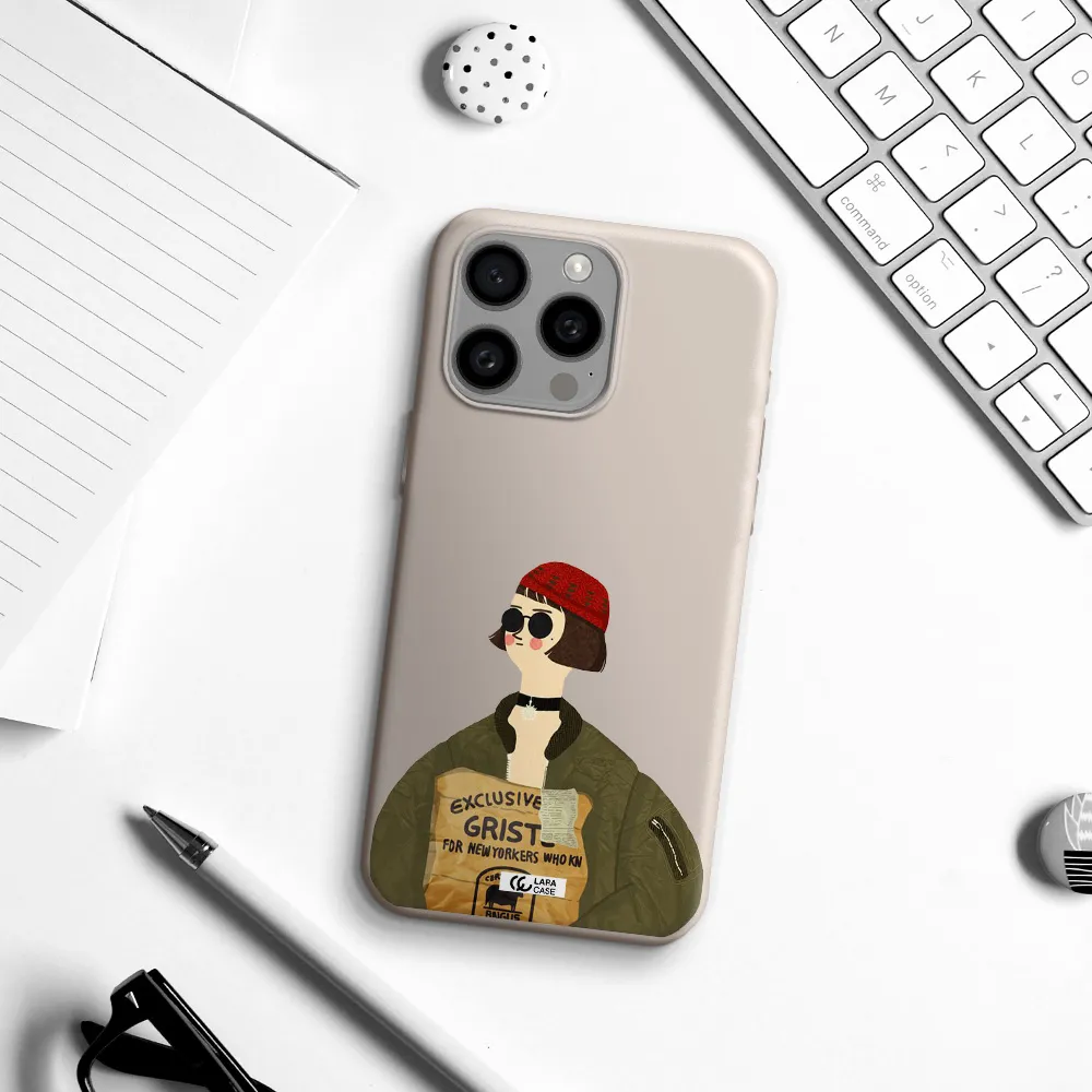 Mathilda Apple Iphone 15 Pro max Silicone Stone Case