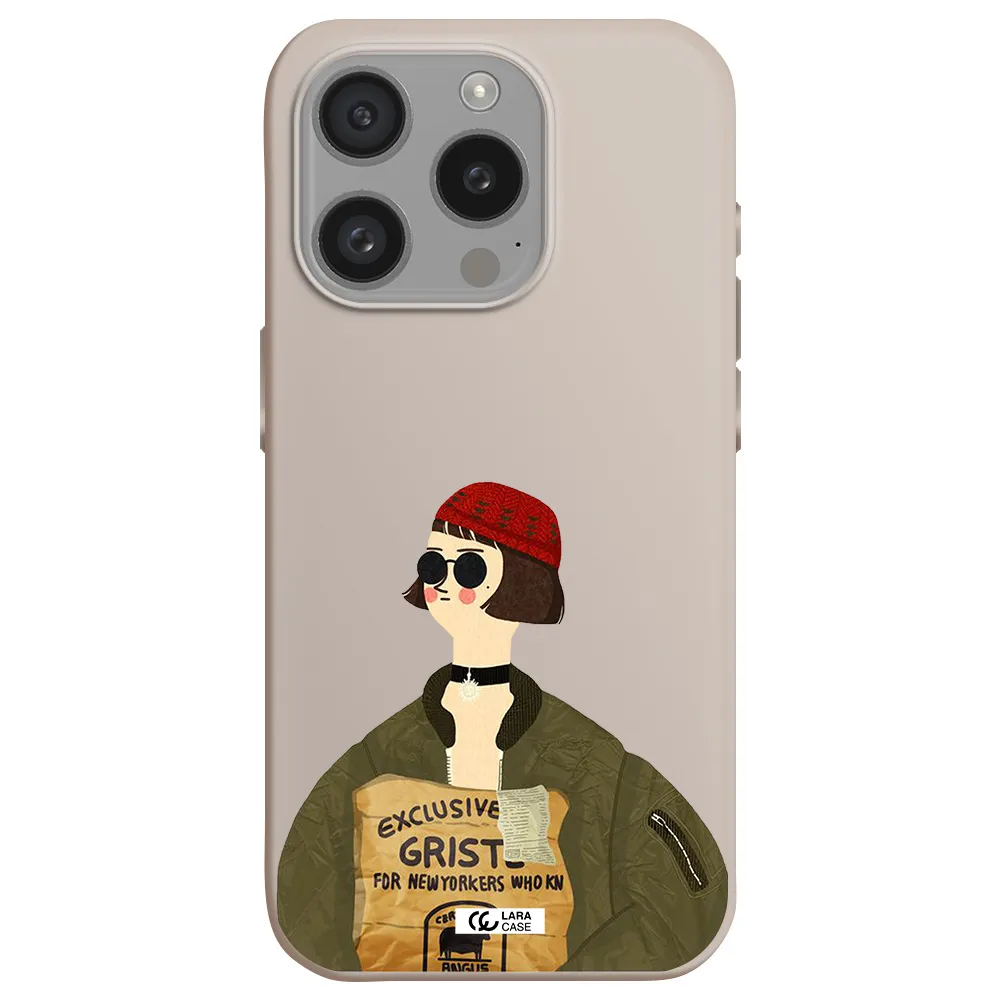 Mathilda Apple Iphone 15 Pro Silicone Stone Case
