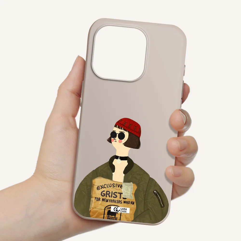 Mathilda Apple Iphone 15 Pro Silicone Stone Case