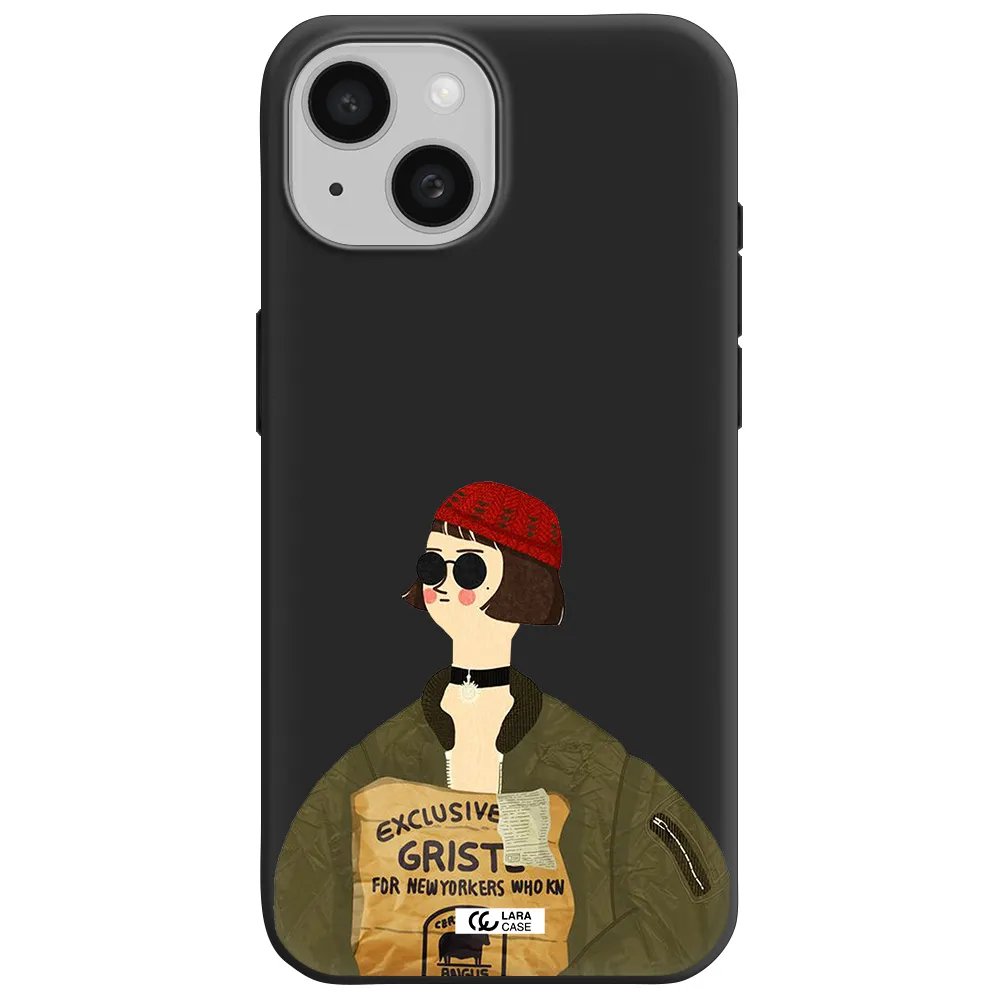 Mathilda Apple iPhone 15 Silicone black Case