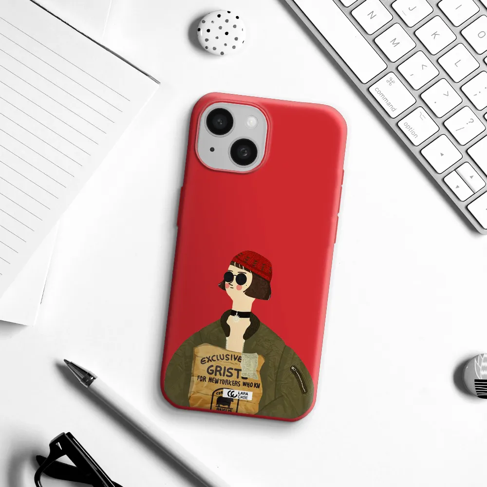 Mathilda Apple Iphone 15 Silicone Imperial Red Case