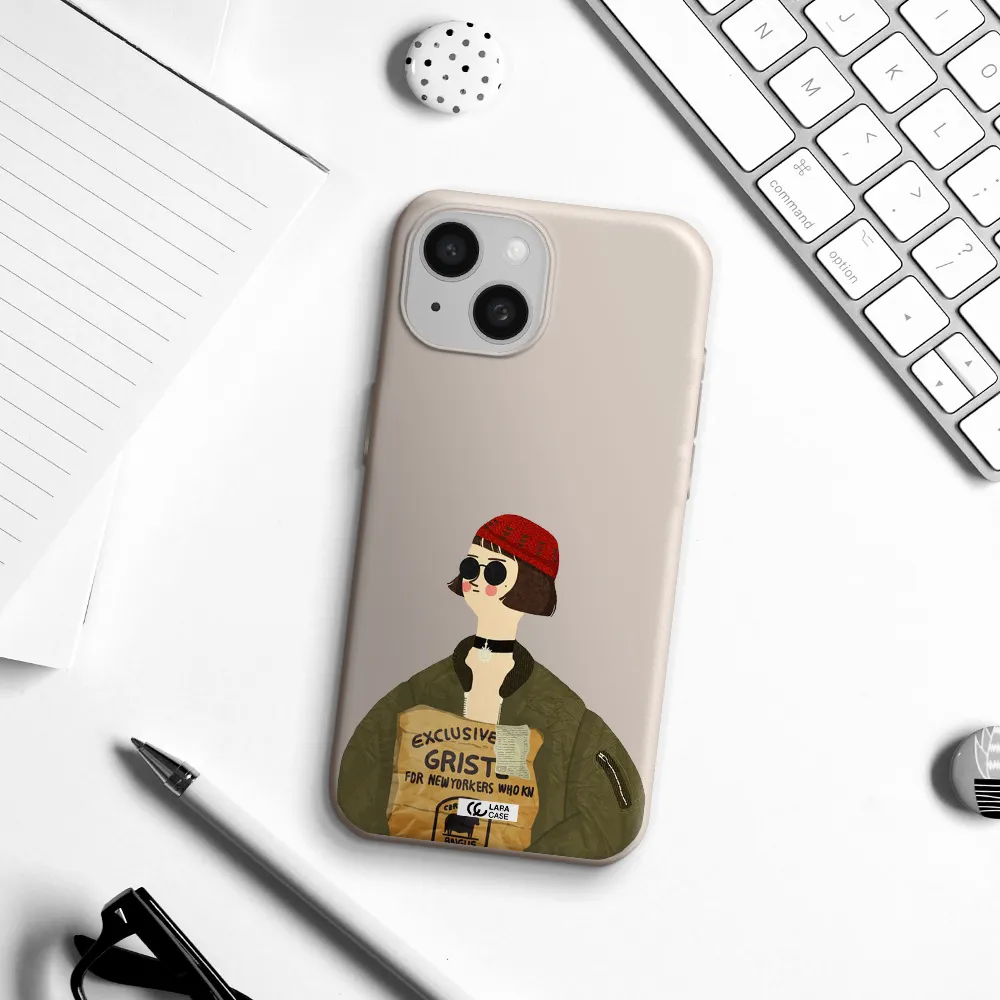 Mathilda Apple iPhone 15 Silicone Stone Case