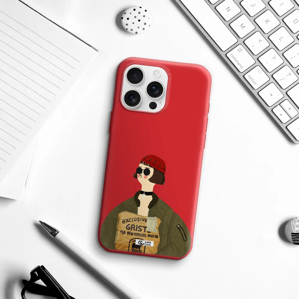 Mathilda Apple Iphone 16 Pro Max Silicone Imperial Red Case