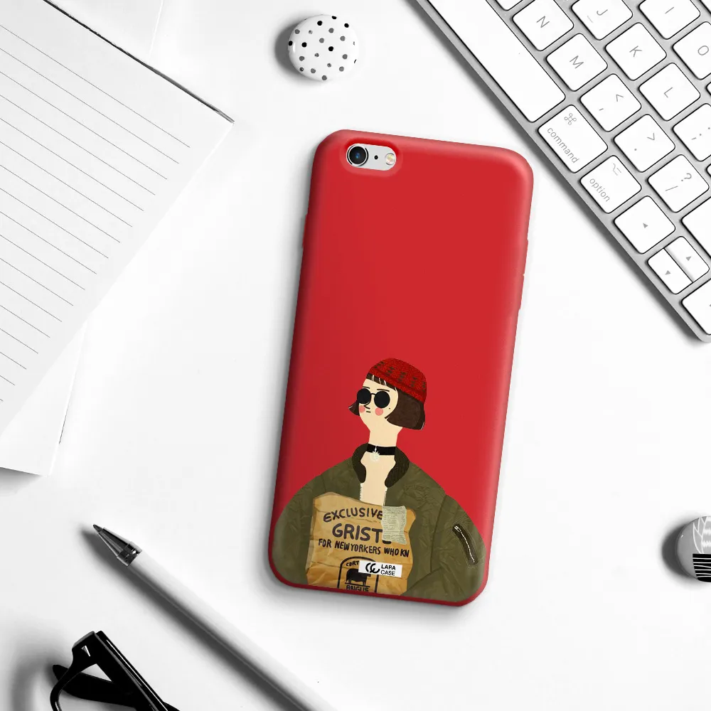 Mathilda Apple iPhone 6 plus Silicone Imperial Red Case