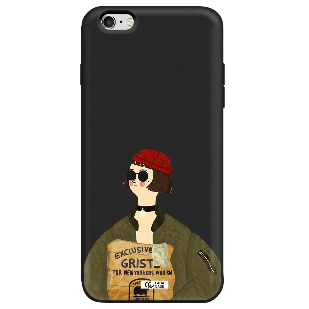 Mathilda Apple iPhone 6 s plus Silicone black Case