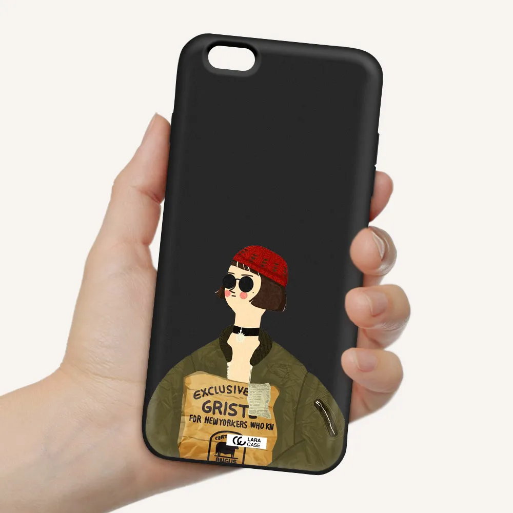 Mathilda Apple iPhone 6 s plus Silicone black Case