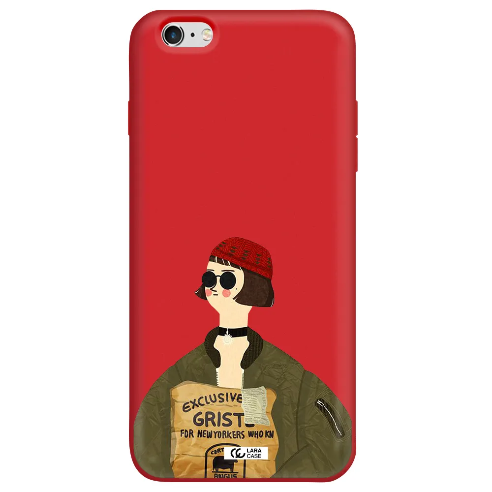 Mathilda Apple iPhone 6 s plus Silicone Imperial Red Case