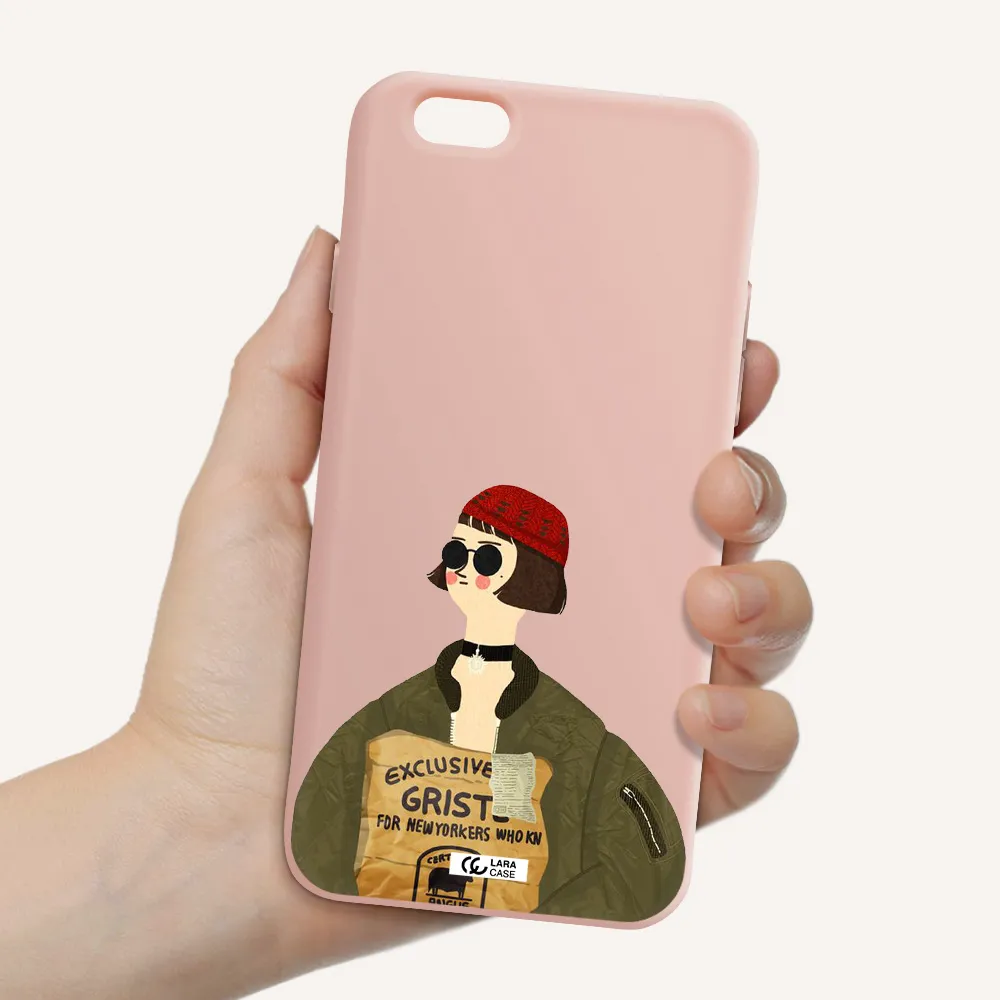 Mathilda Apple iPhone 6 Silicone pastel pink Case