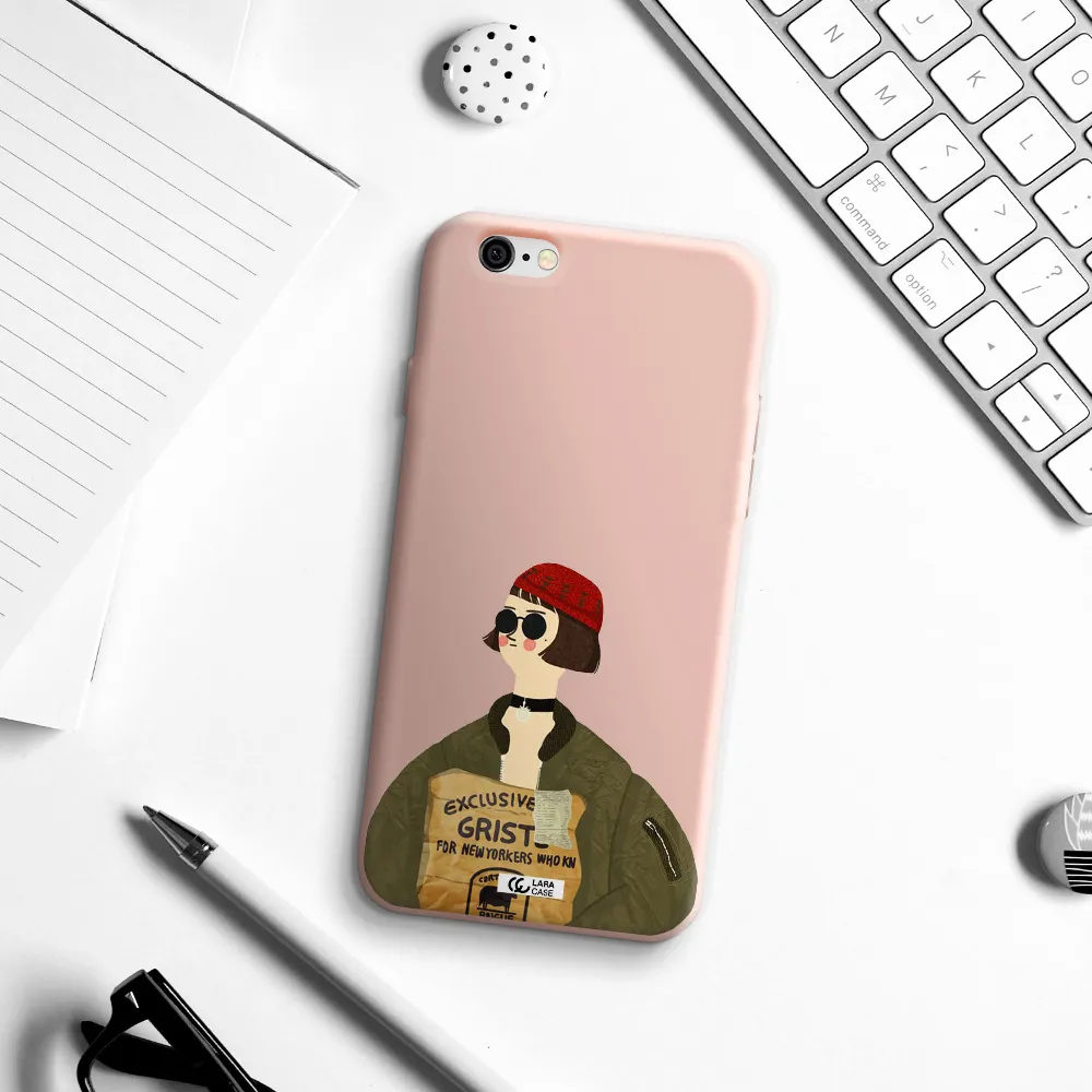 Mathilda Apple iPhone 6 Silicone pastel pink Case