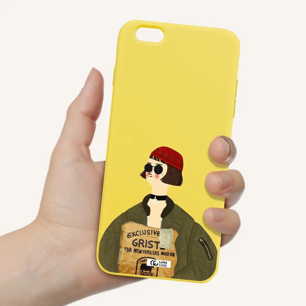 Mathilda Apple iPhone 6S Silicone canary yellow Case