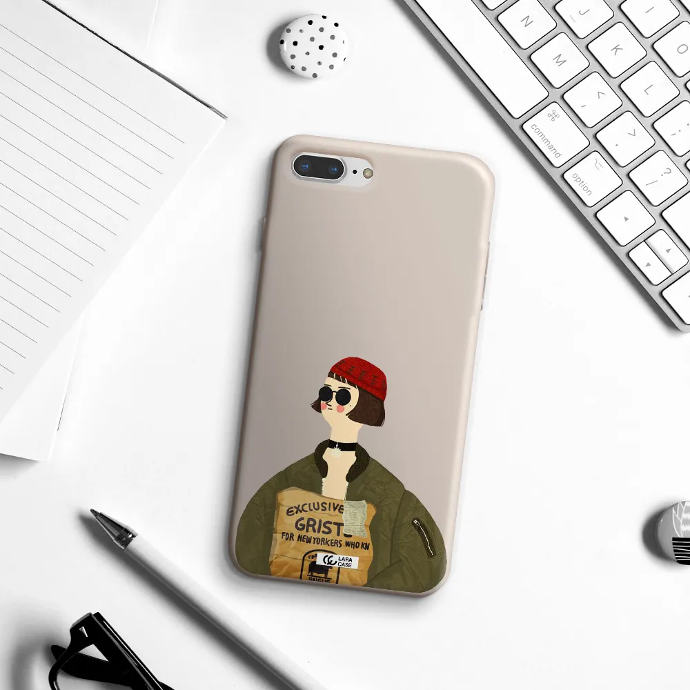 Mathilda Apple iPhone 7 plus Silicone Stone Case