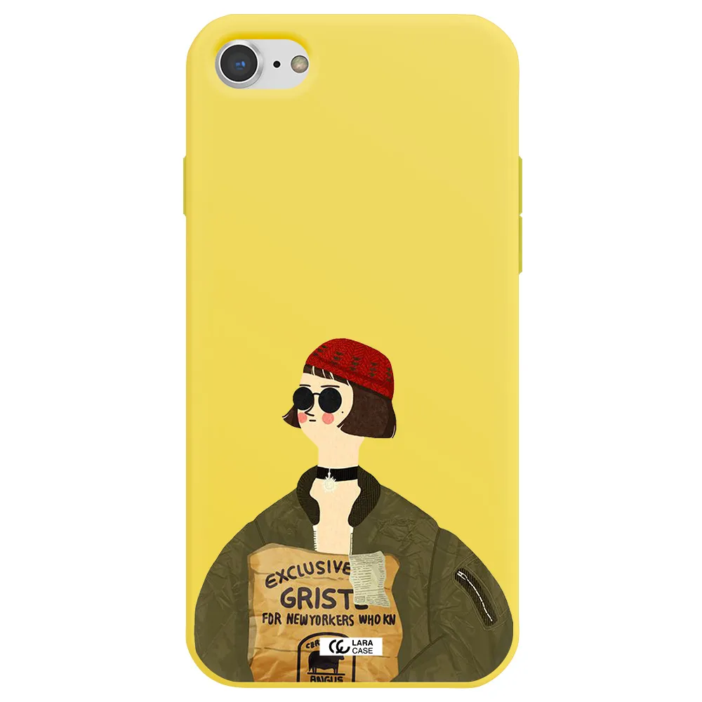 Mathilda Apple iPhone 7 Silicone canary yellow Case