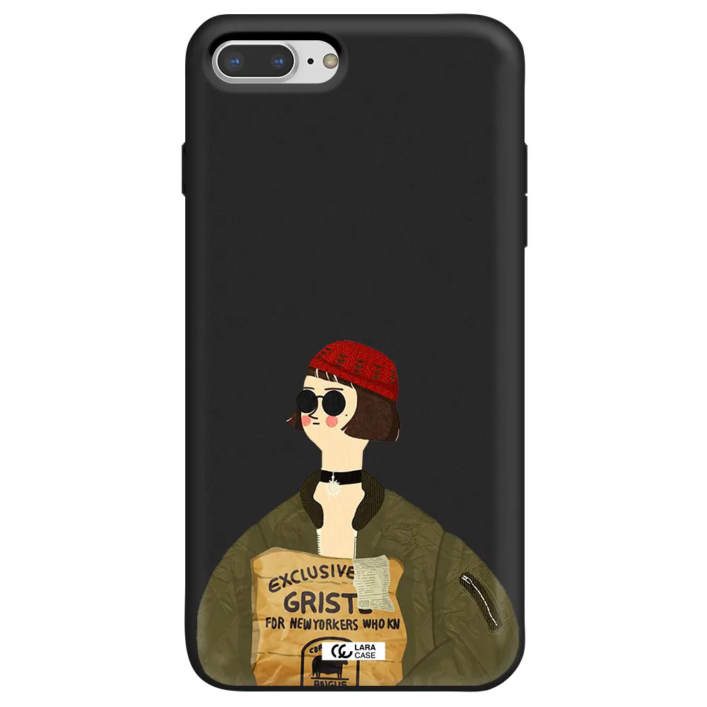 Mathilda Apple iPhone 8 plus Silicone black Case