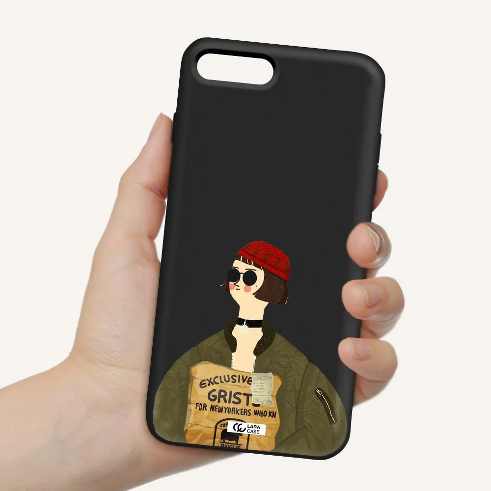 Mathilda Apple iPhone 8 plus Silicone black Case