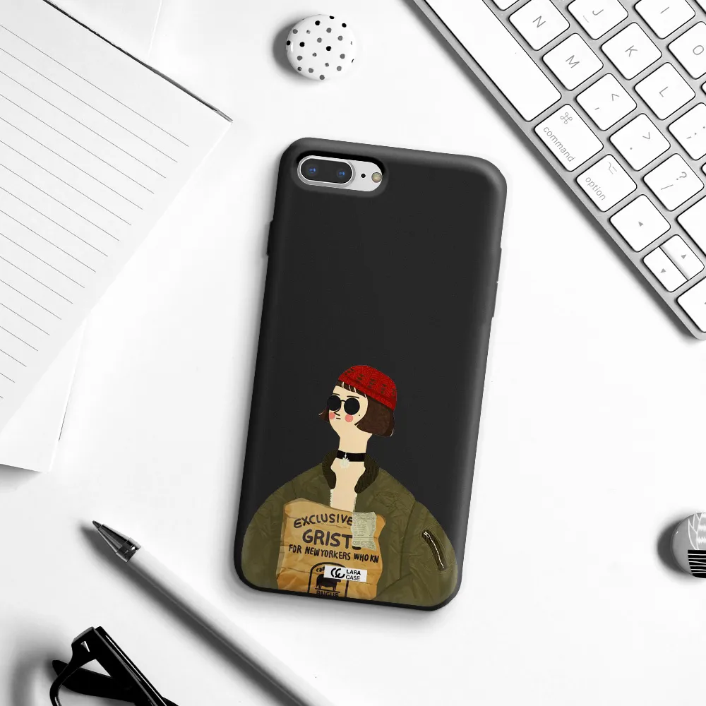 Mathilda Apple iPhone 8 plus Silicone black Case