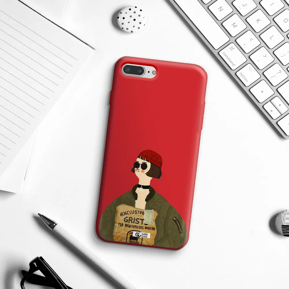 Mathilda Apple iPhone 8 plus Silicone Imperial Red Case
