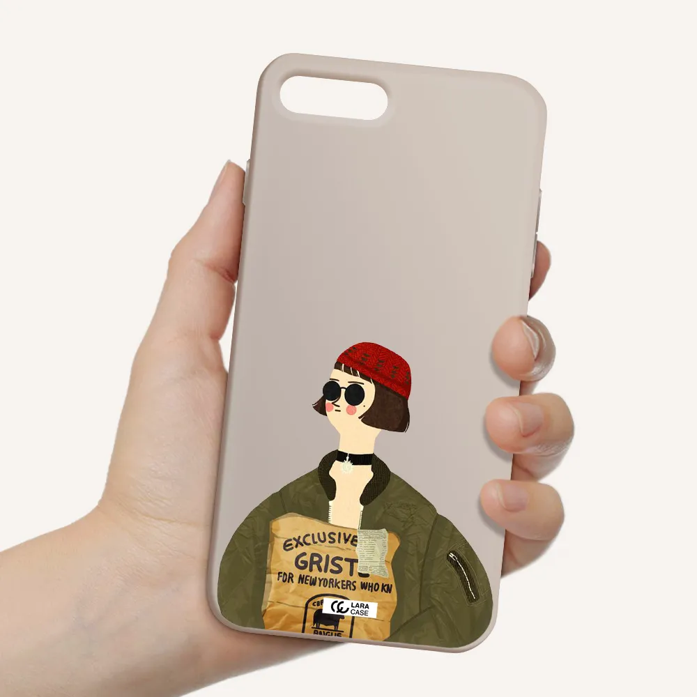 Mathilda Apple iPhone 8 plus Silicone Stone Case