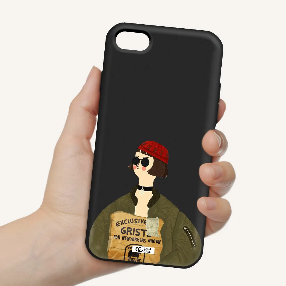 Mathilda Apple iPhone 8 Silicone black Case