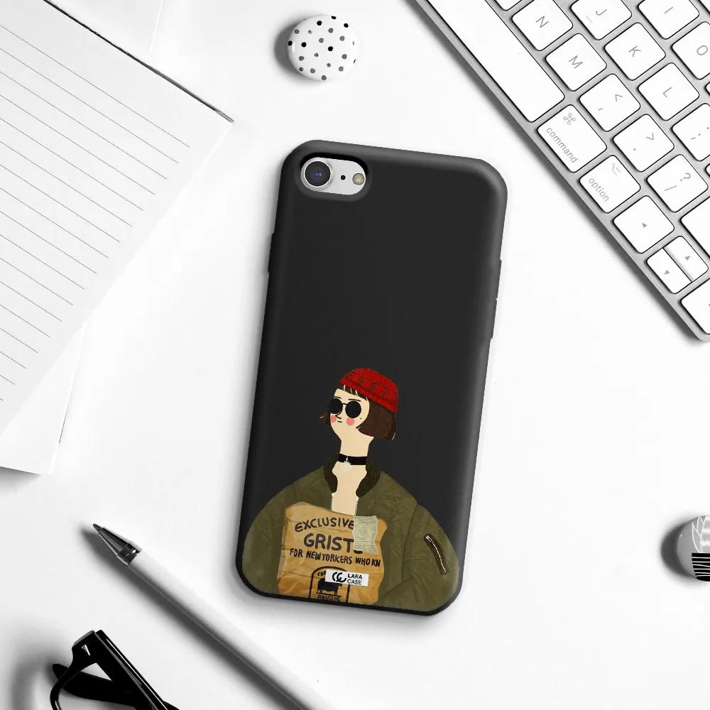 Mathilda Apple iPhone 8 Silicone black Case