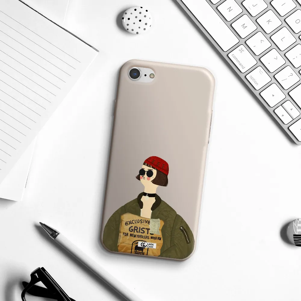 Mathilda Apple iPhone 8 Silicone Stone Case