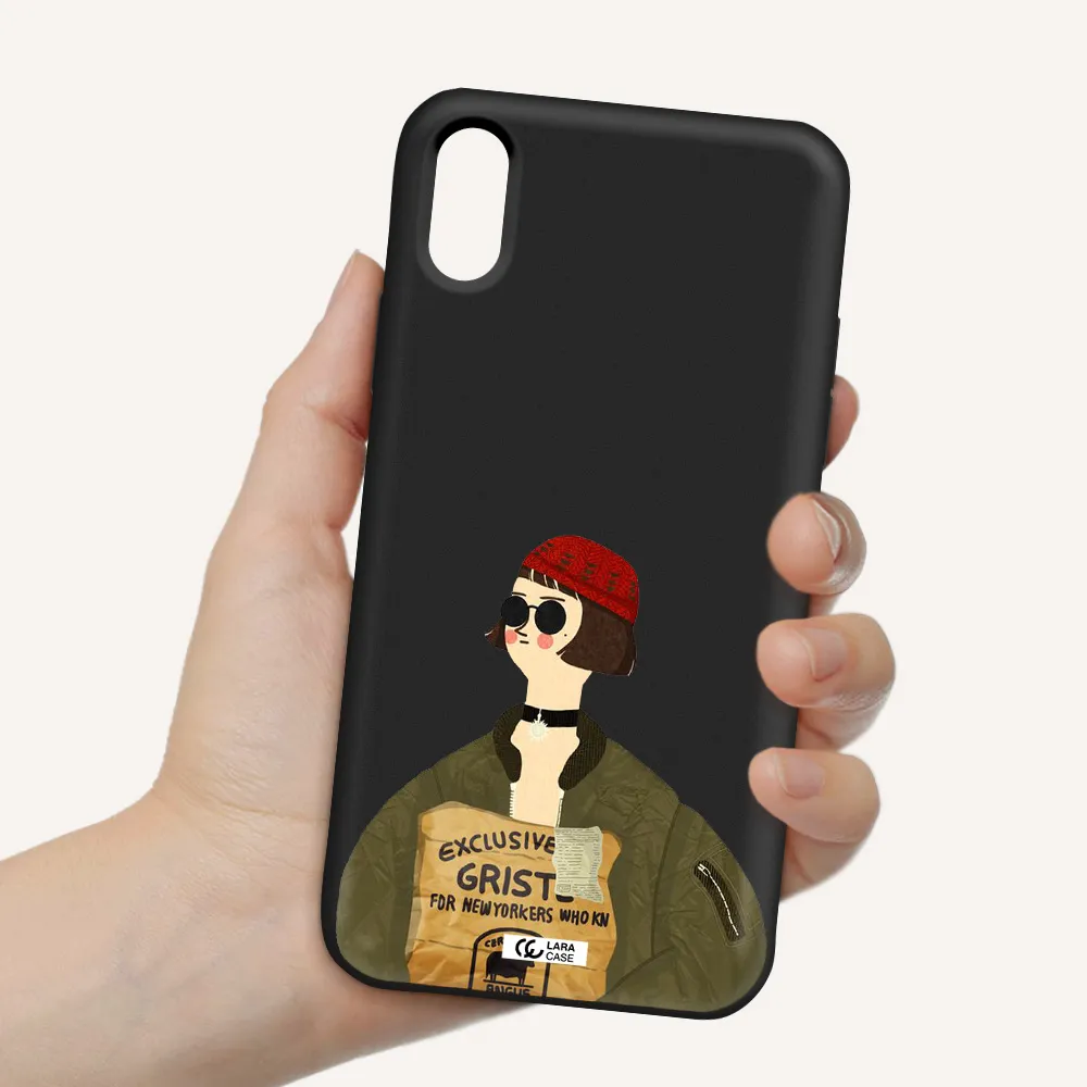 Mathilda Apple iPhone X Silicone black Case