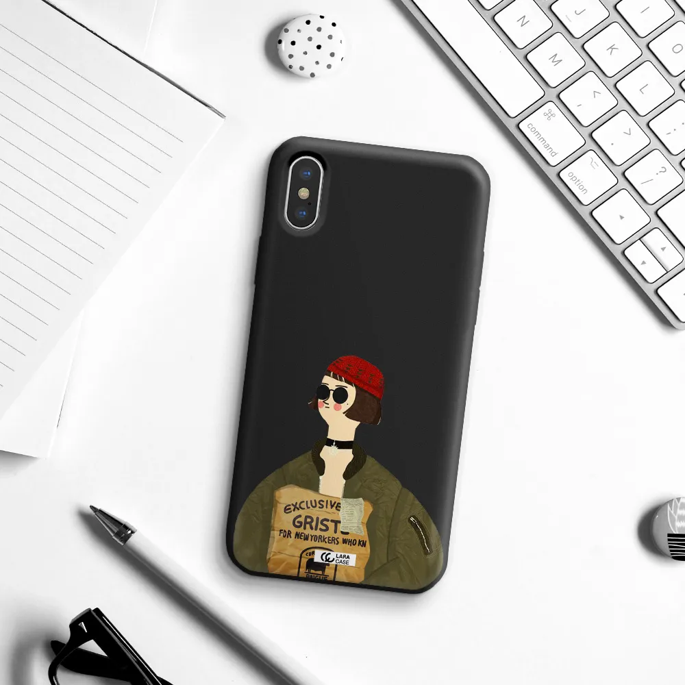 Mathilda Apple iPhone X Silicone black Case