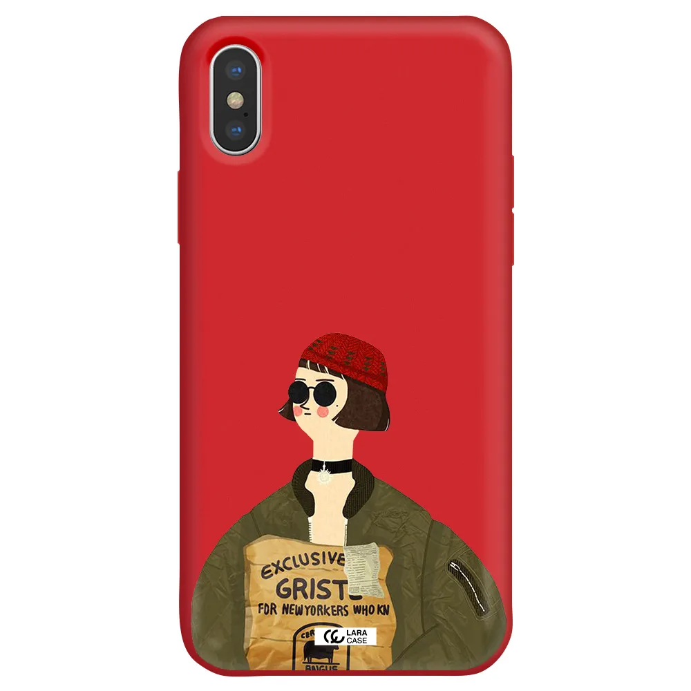 Mathilda Apple iPhone X Silicone Imperial Red Case
