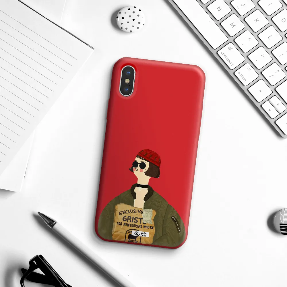 Mathilda Apple iPhone X Silicone Imperial Red Case
