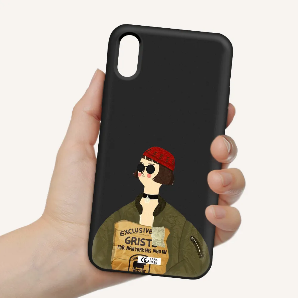 Mathilda Apple iPhone XS Silicone black Case