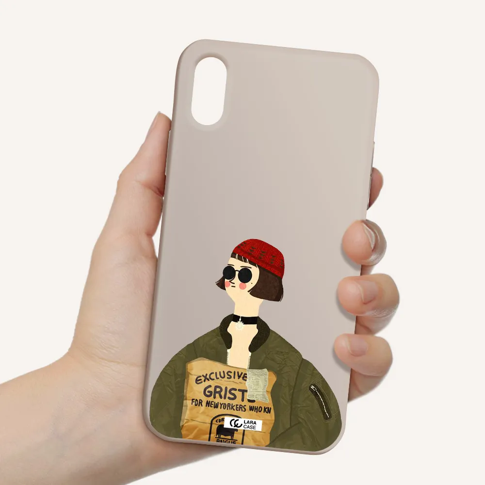Mathilda Apple iPhone XS Silicone Stone Case