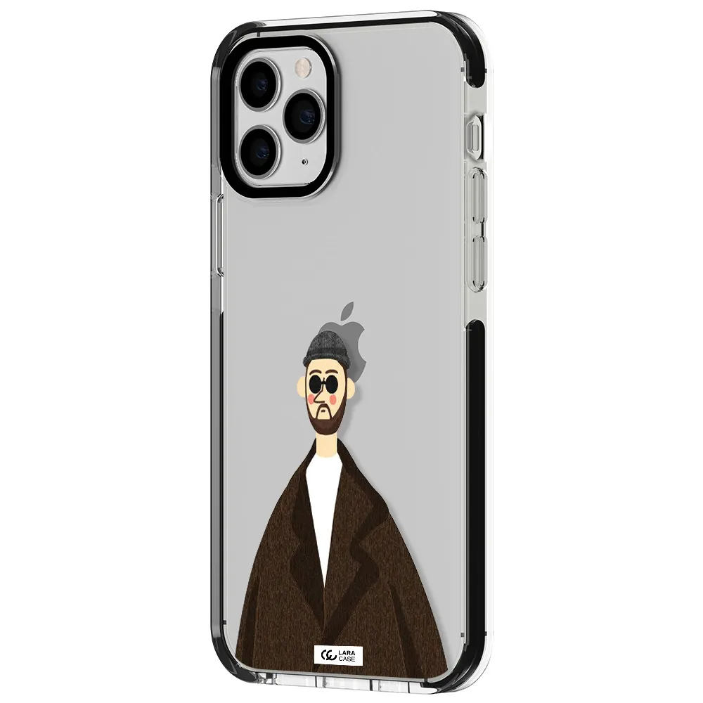 Leon Apple iPhone 11 pro max impact black border Case