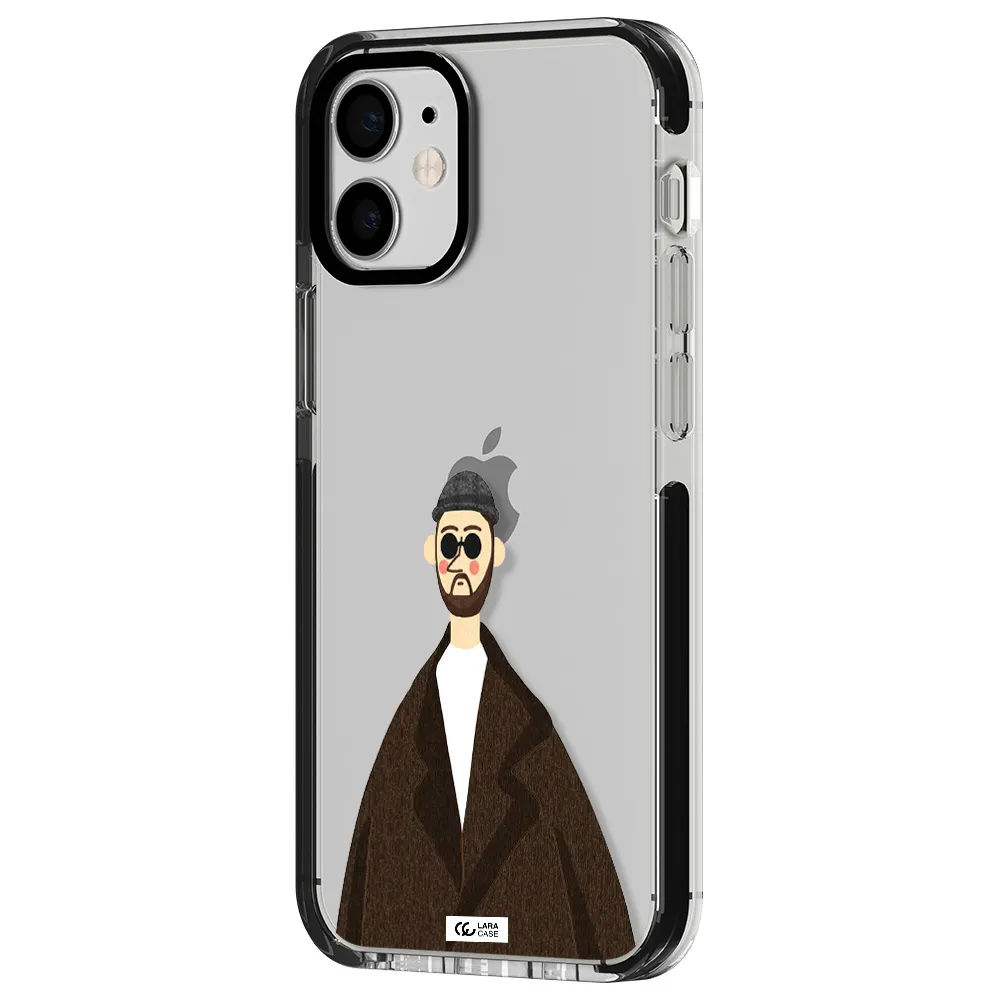 Leon Apple iPhone 12 mini impact black border Case