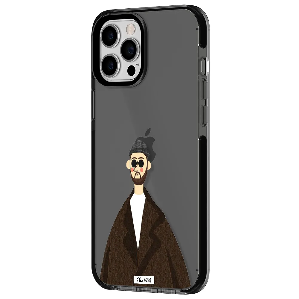 Leon Apple iPhone 12 pro max impact Smoke Black Case
