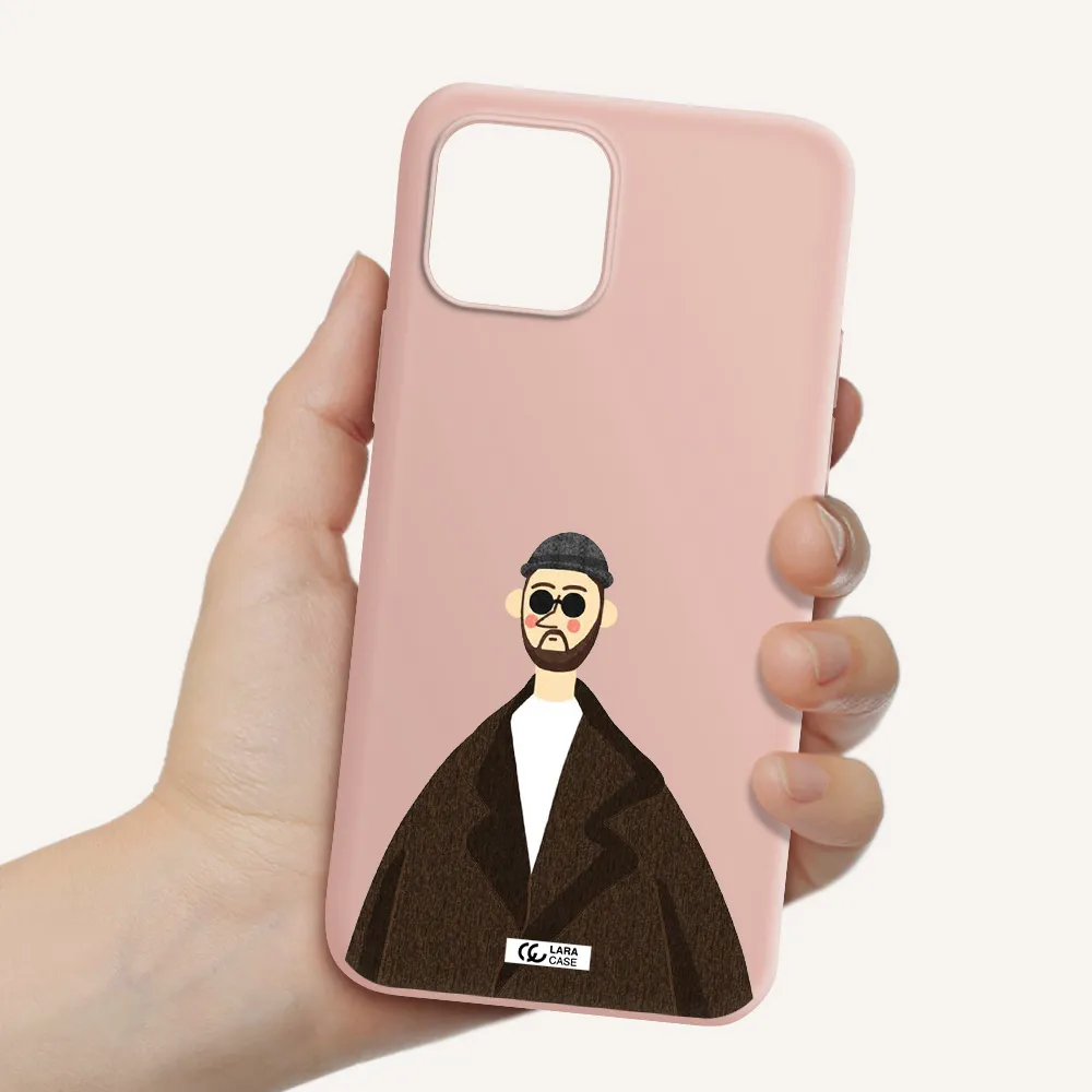 Leon Apple iPhone 12 Silicone pastel pink Case
