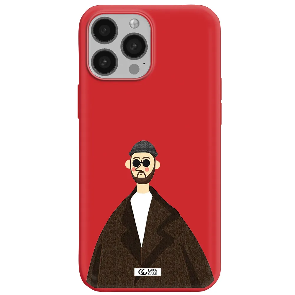 Leon Apple iPhone 13 Pro Max Silicone Imperial Red Case